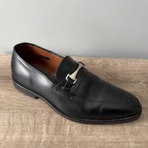 Allen Edmonds Burbank Shoes Mens Size 10 EEE Black Horsebit Loafers Leather USA